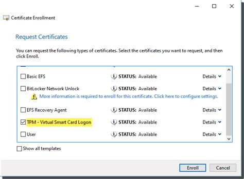 create virtual smart card windows 8.1|Provide strong Windows authentication using virtual smart cards.